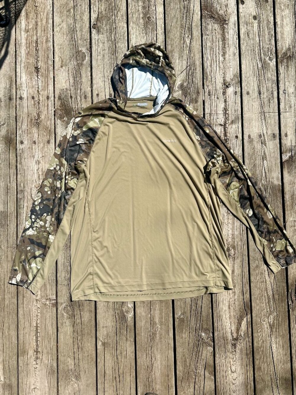 Simms Camo Insect Shield Long Sleeve Hoodie